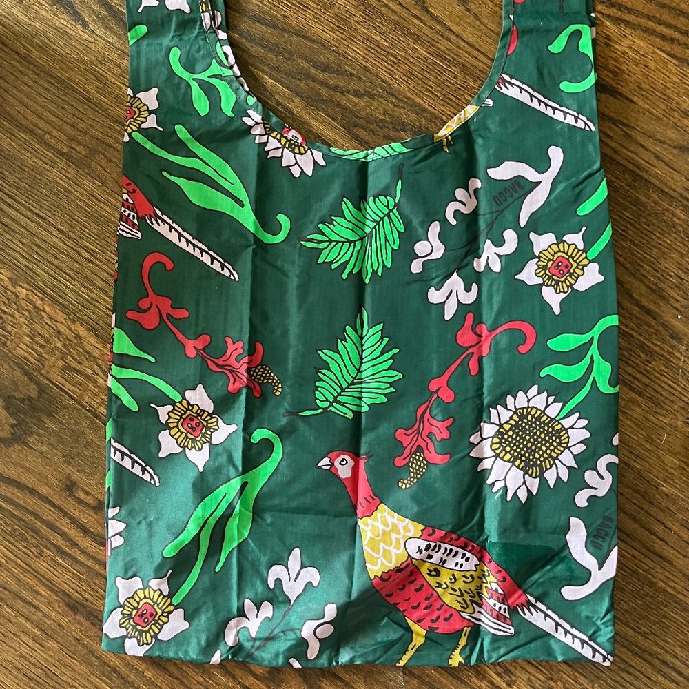 Standard baggu - green peacock